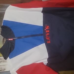 Boys Levis windbreaker jacket with hood